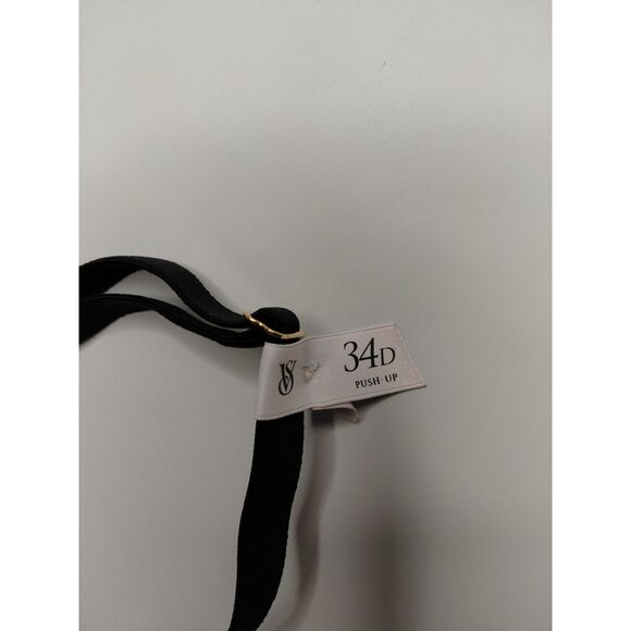 Victorias Secret Push-Up Bra Set 34D Black & Green Adjustable Straps - Picture 4 of 10